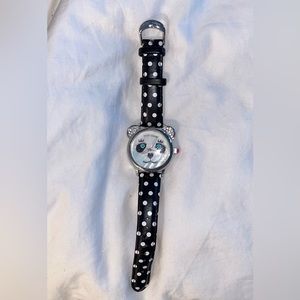 Betsy Johnson Panda Face Watch